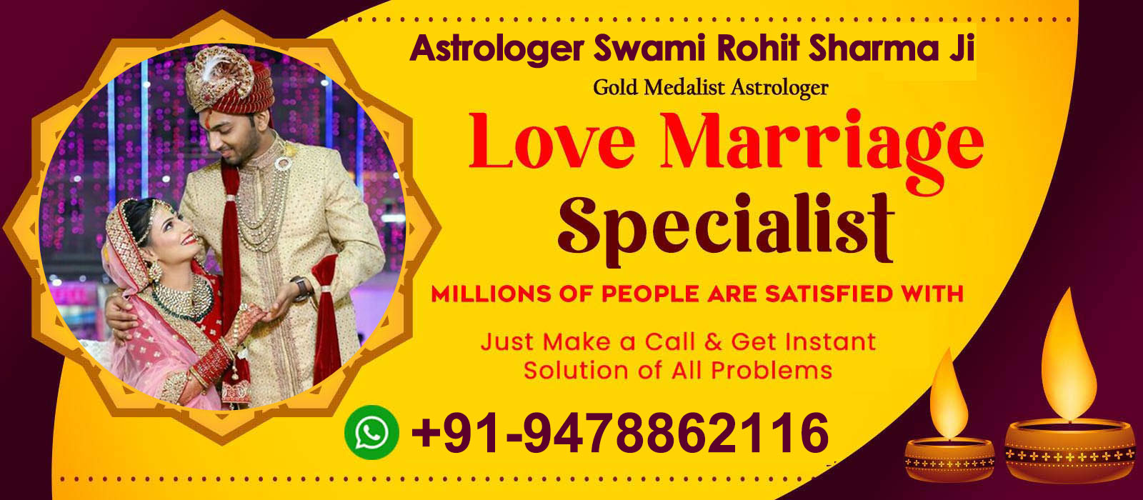 World Famous Astrologer Swami Rohit Sharma Ji +91-9478862116